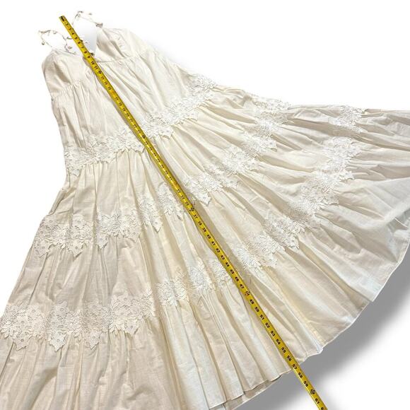 NWT Sachin & Babi Pippa Ivory Lace Tiered Maxi Dress Size 8 Ethereal Fairycore - Picture 8 of 15